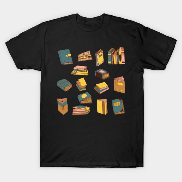 Many Books T-Shirt by FunnyStylesShop